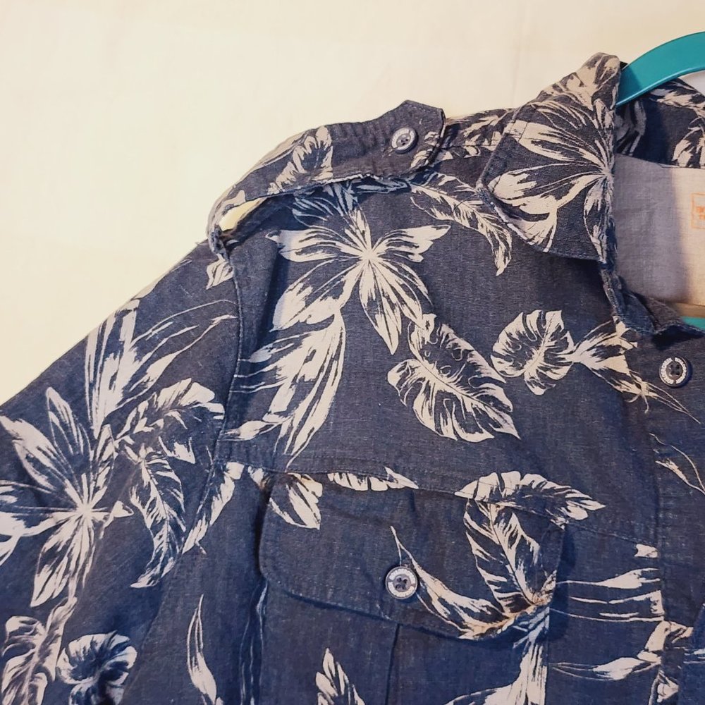 Boulder Creek Trading Company Blue Short Sleeve Floral Print Shirt Size Big 2XL - Picture 6 of 16
